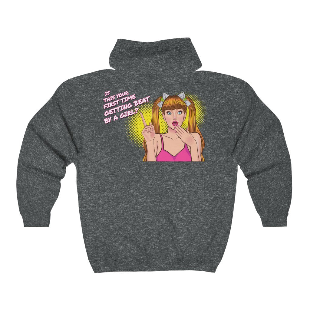 Beat By A Girl - Full Zip Women's Hoodie