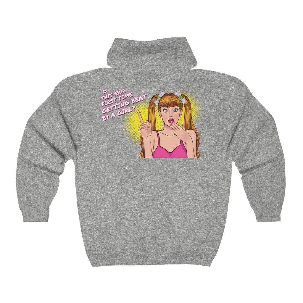 Beat By A Girl - Full Zip Women's Hoodie