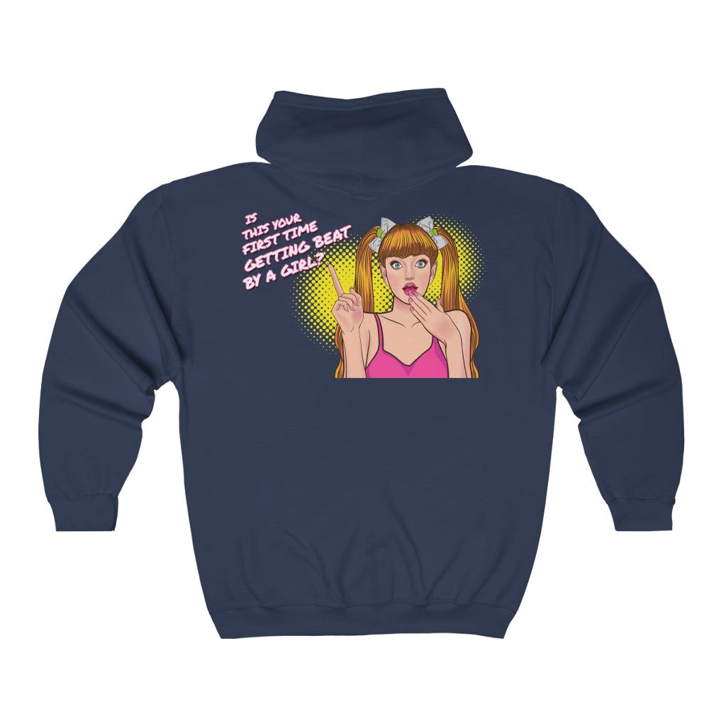 Beat By A Girl - Full Zip Women's Hoodie
