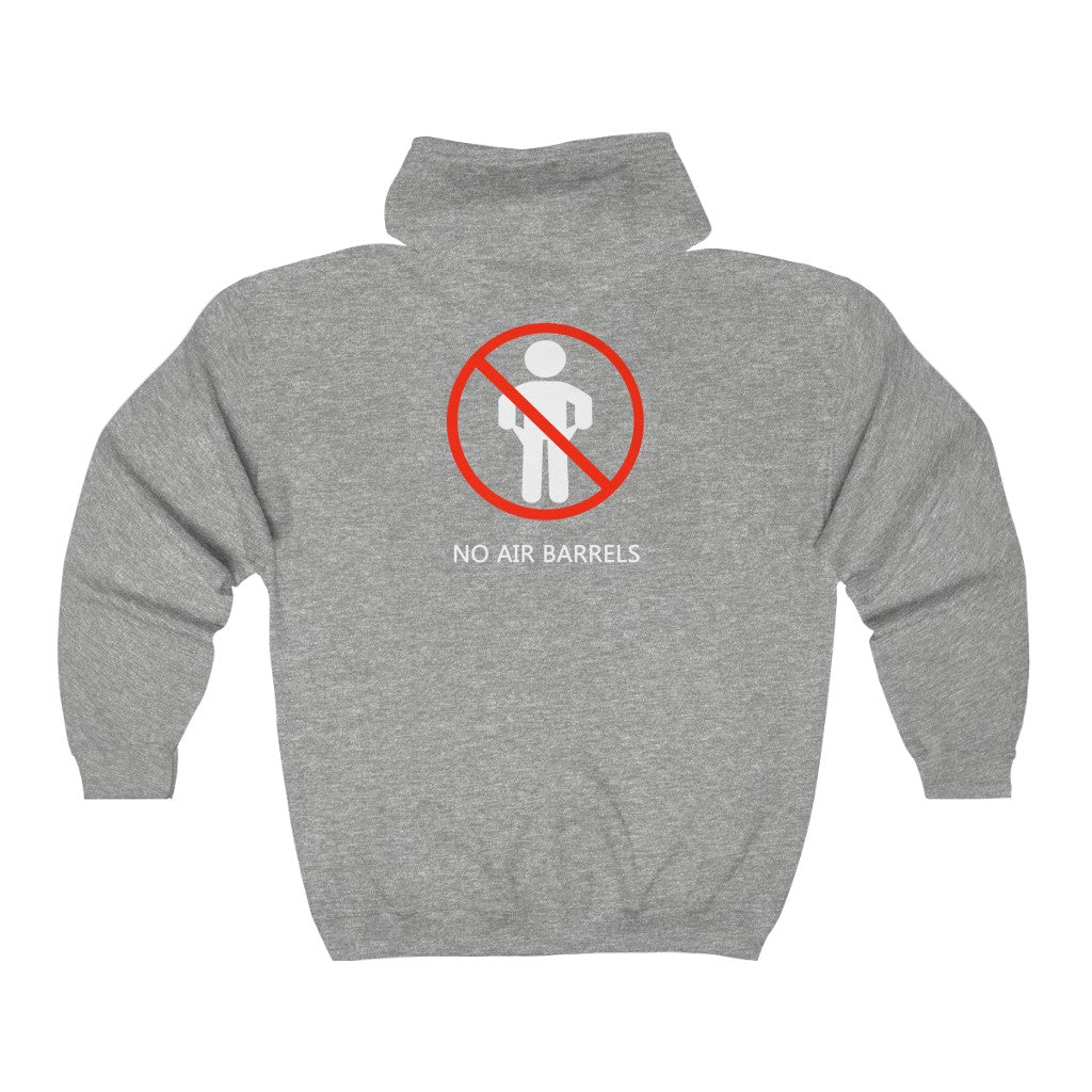 No Air Barrels - Full Zip Hooded Sweatshirt