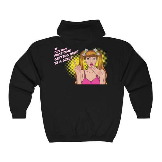Beat By A Girl - Full Zip Women's Hoodie