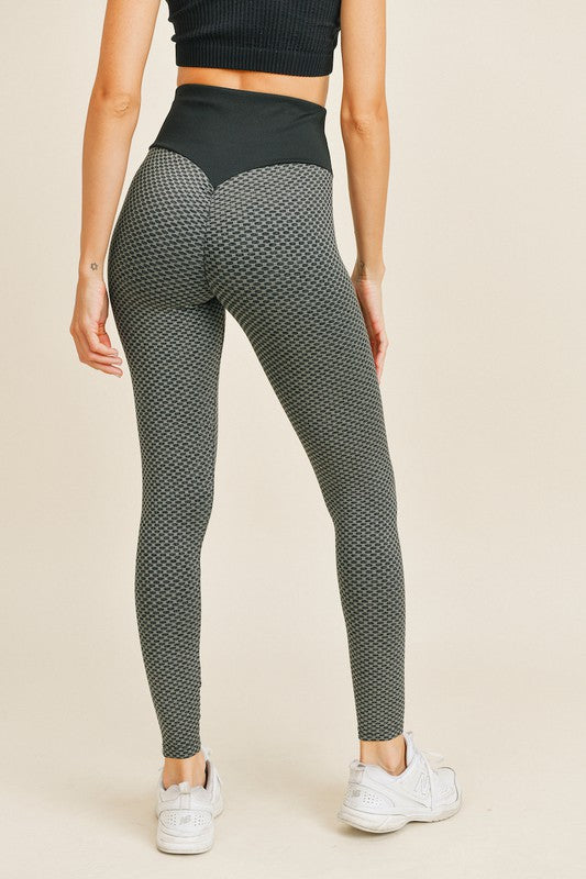 Textured Butt Lifting Active Leggings