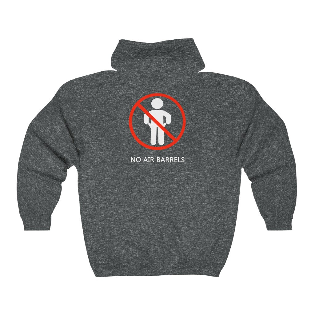 No Air Barrels - Full Zip Hooded Sweatshirt