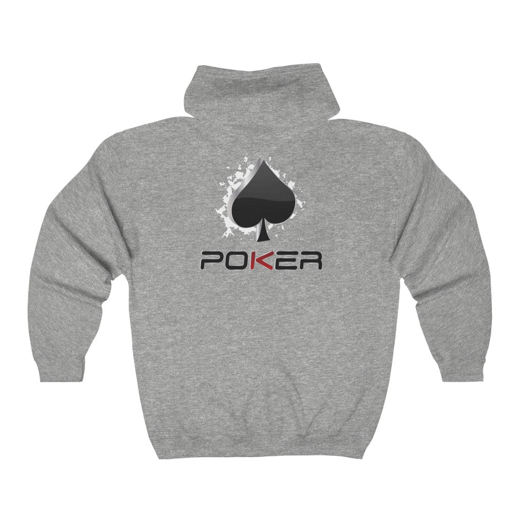 Poker Spade - Full Zip Women's Hoodie