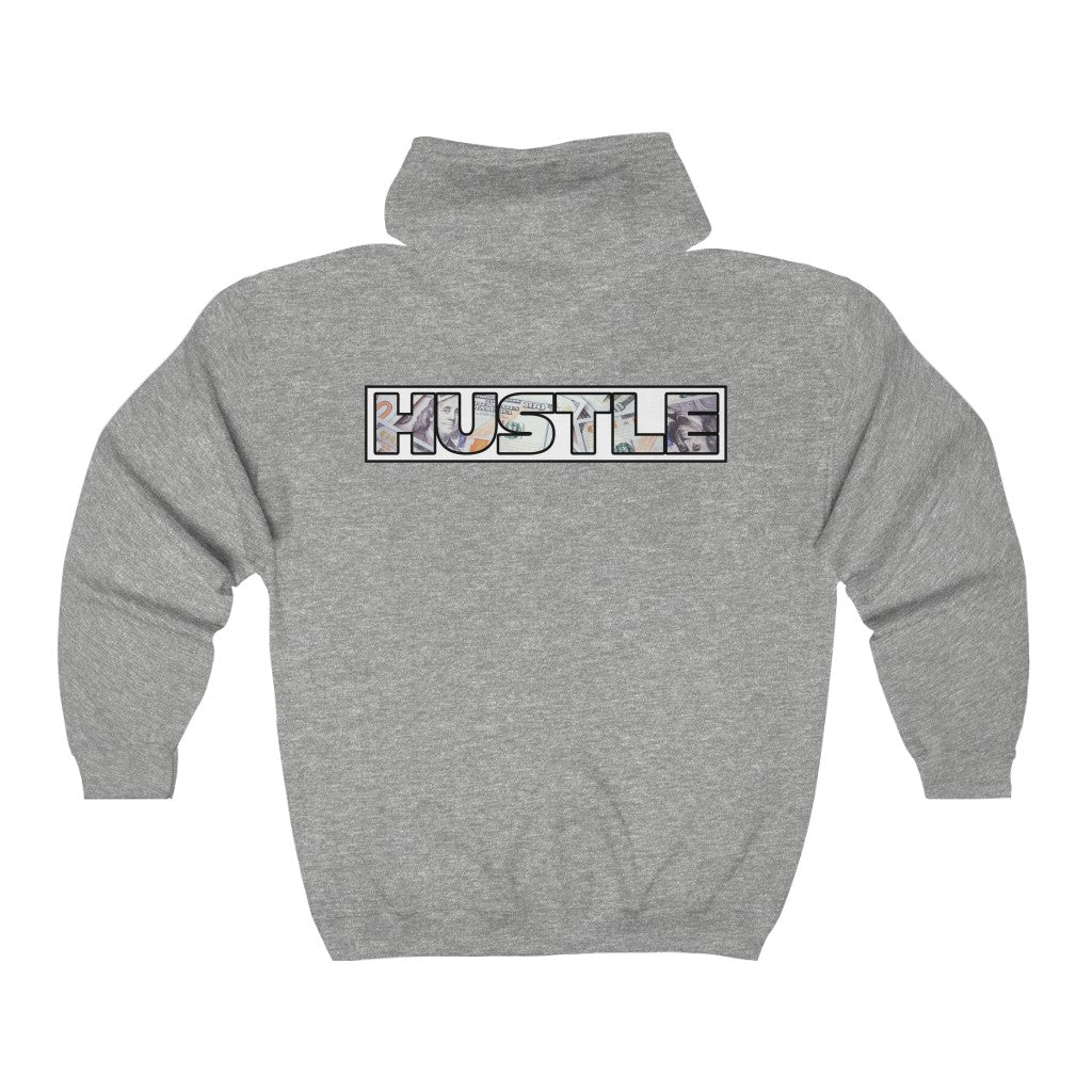 HUSTLE - Full Zip Women's Hoodie