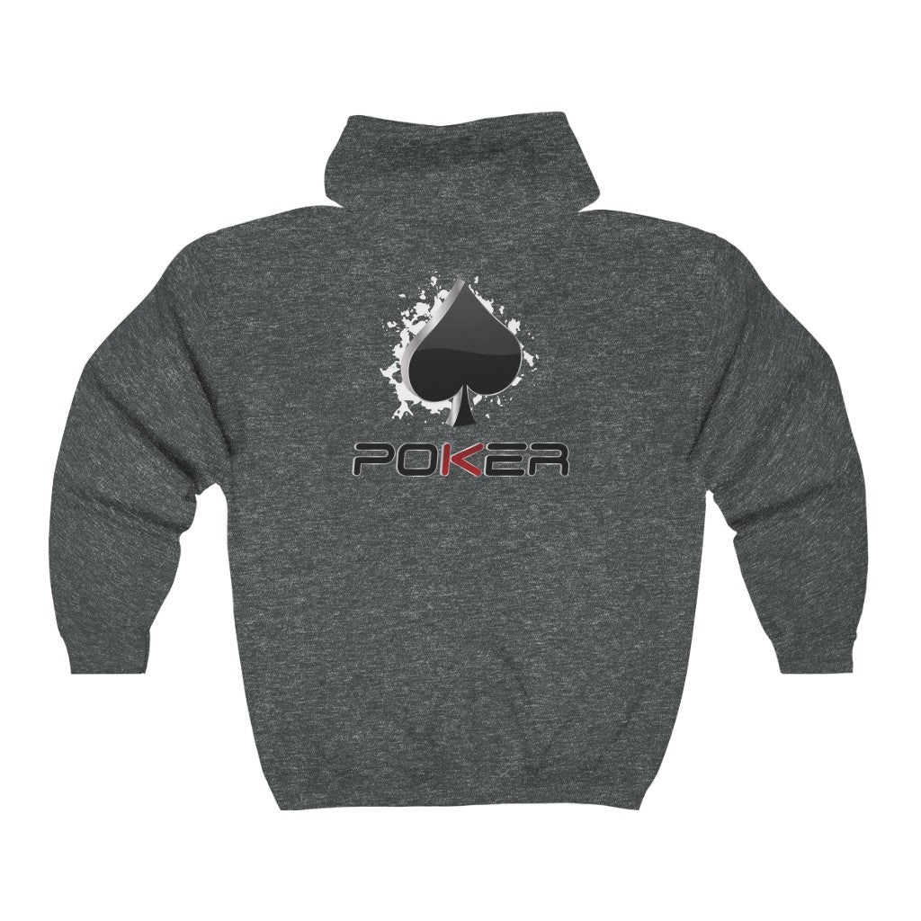Poker Spade - Full Zip Women's Hoodie