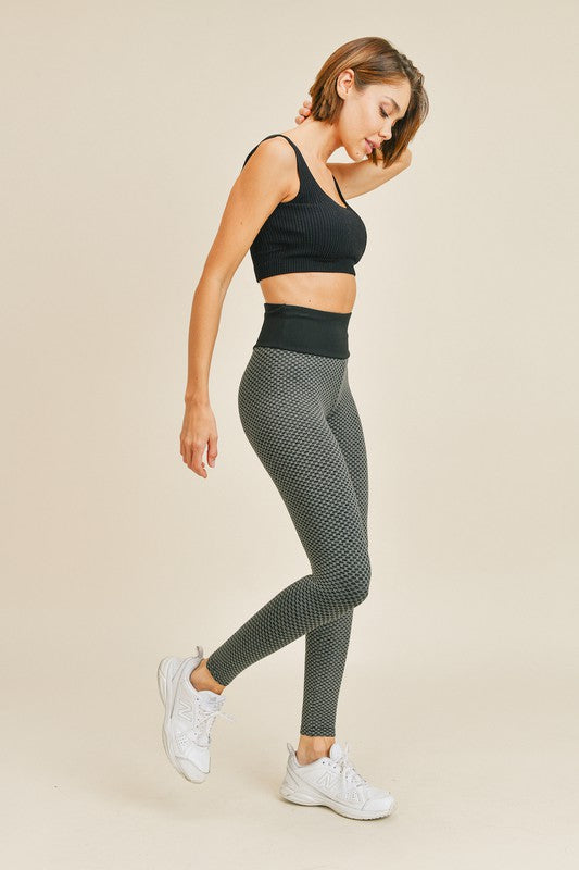 Textured Butt Lifting Active Leggings