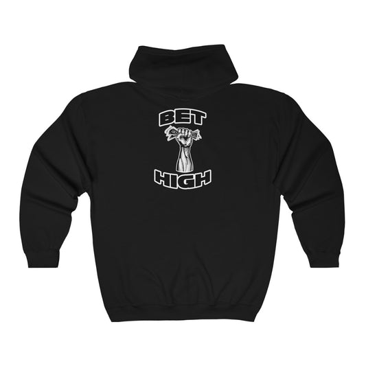 Bet High - Full Zip Hooded Sweatshirt
