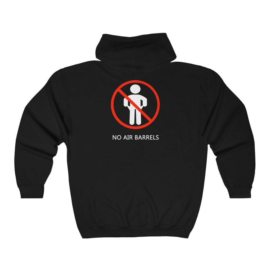 No Air Barrels - Full Zip Hooded Sweatshirt