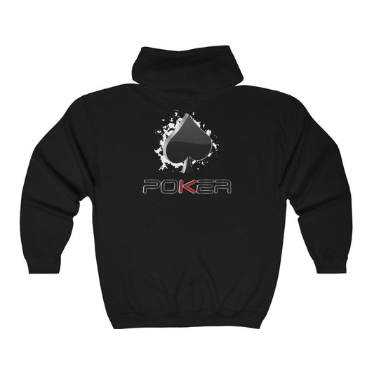 Poker Spade - Full Zip Women's Hoodie