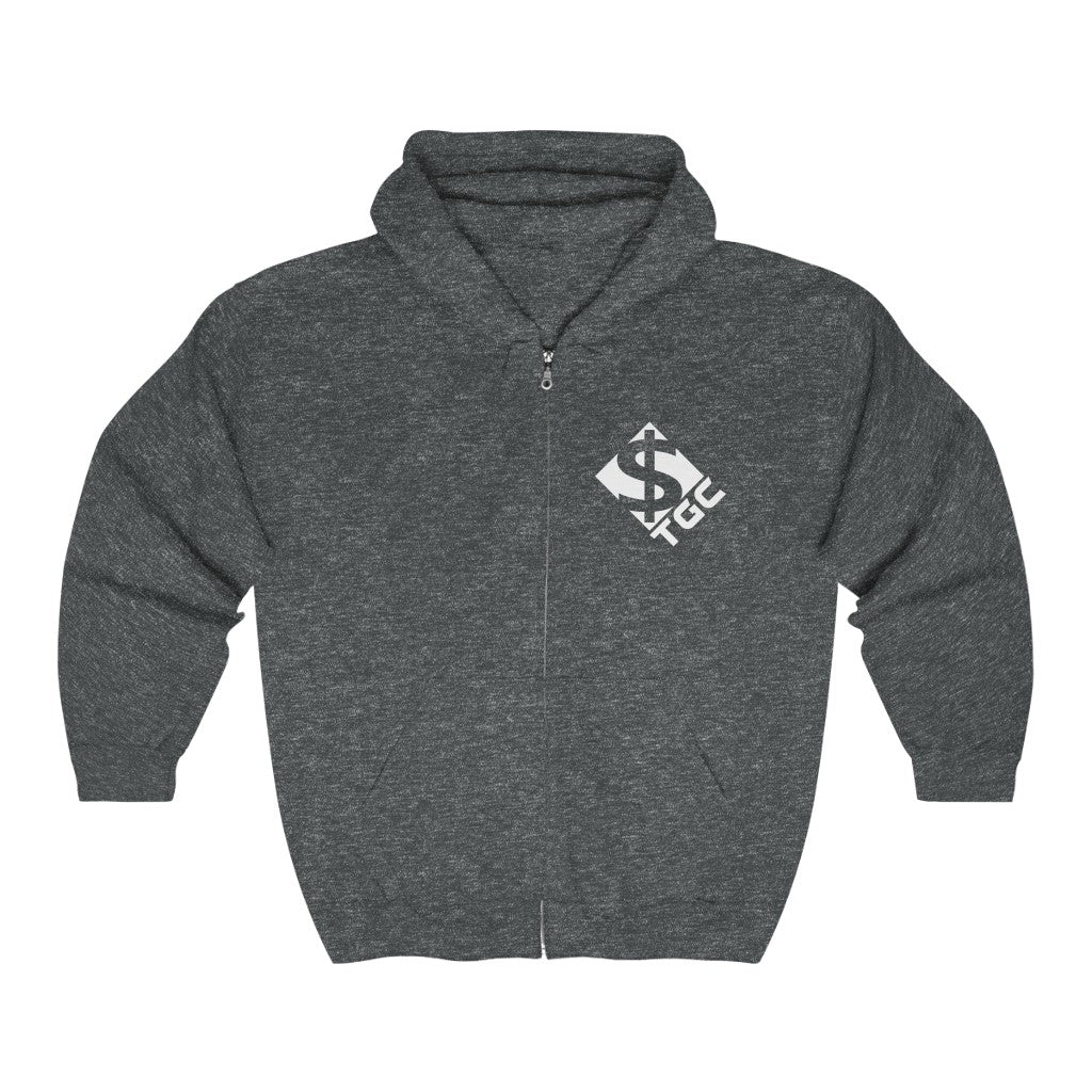 HUSTLE - Full Zip Hooded Sweatshirt