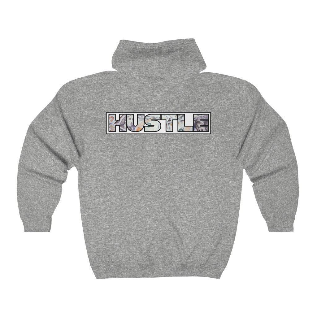 HUSTLE - Full Zip Hooded Sweatshirt
