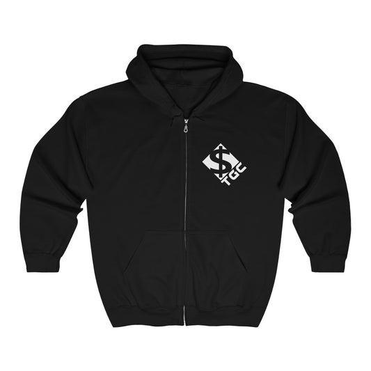 Poker Spade - Full Zip Hooded Sweatshirt