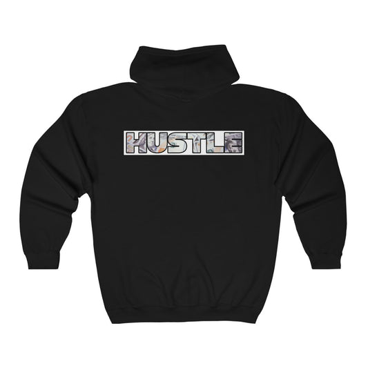 HUSTLE - Full Zip Hooded Sweatshirt